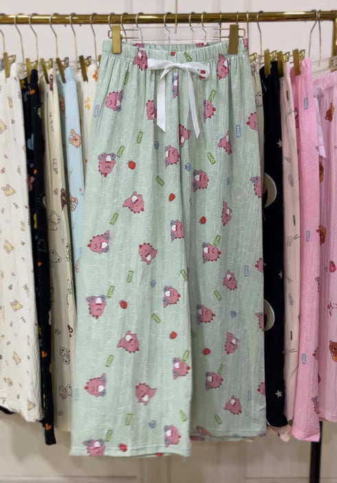 Summer Cute Print Loose Pyjamas